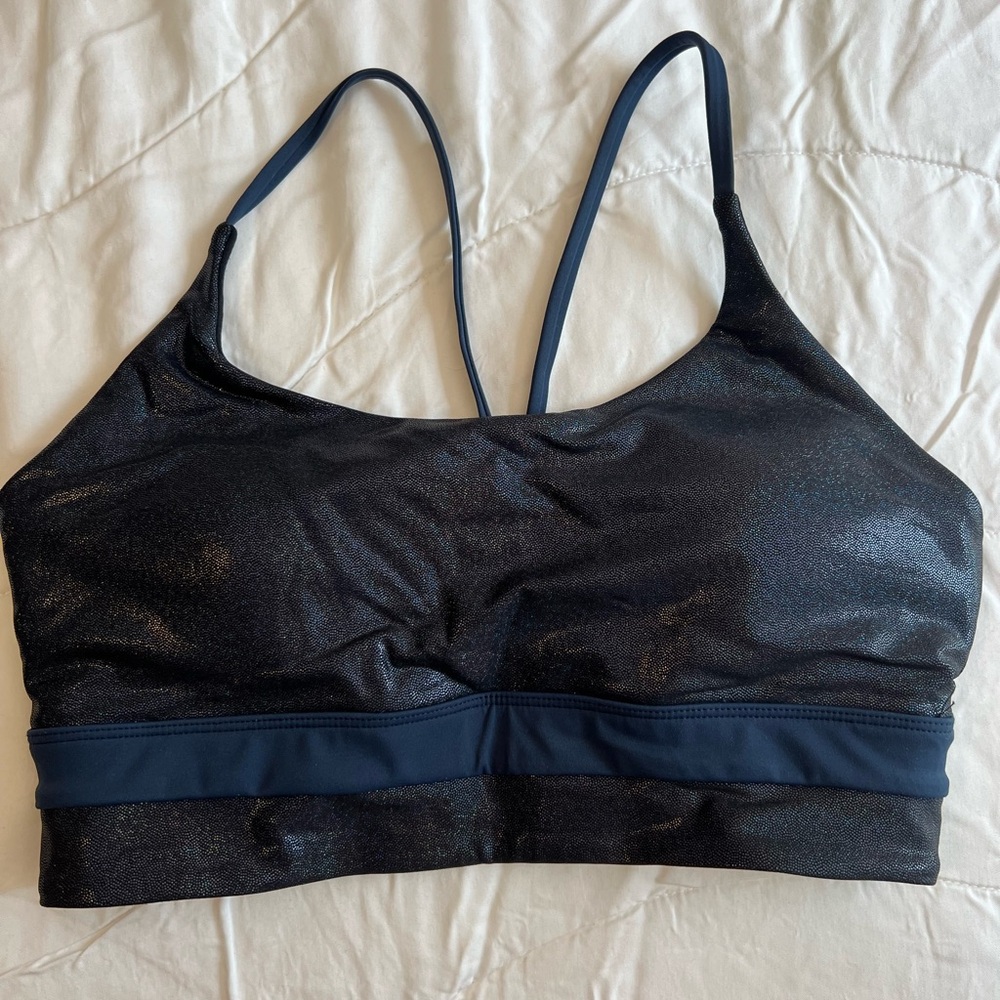 Sparkly Blue Zyia Active Sports Bra
